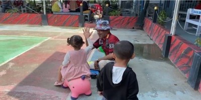 Kampus Biru Punya Tempat Bermain Anak Khusus Pengunjung WBP Lapas Kotabaru