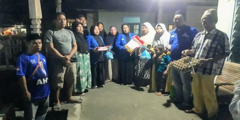 Demokrat Peduli, Salurkan Paket Sembako Untuk Korban Kebakaran di Touna