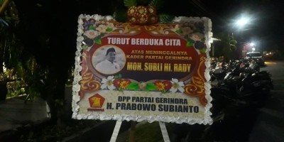 Prabowo Ucapkan Duka Atas Meninggalnya Kader Partai Gerindra Moh.Subli Rady