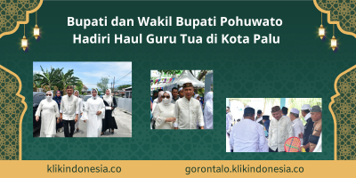 Bupati dan Wakil Bupati Pohuwato Hadiri Haul Guru Tua di Kota Palu