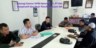 Datangi Kantor DPRD Batanghari, PT HAL Kooperatif dan Akan Patuhi Putusan MA