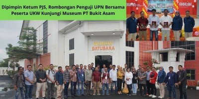 Dipimpin Ketum PJS, Rombongan Penguji UPN Bersama Peserta UKW Kunjungi Museum PT Bukit Asam