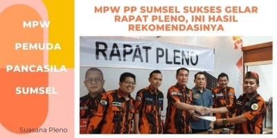 Lakukan Pleno III, Ini Hasil Rekomendasi MPW PP Sumsel 