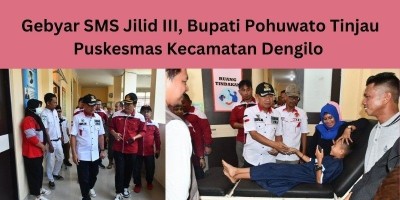 Bupati Pohuwato Tinjau Puskesmas Kecamatan Dengilo Pada Pelaksanaan Gebyar SMS Jilid III