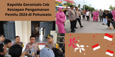 Kapolda Gorontalo Cek Kesiapan Pengamanan Pemilu 2024 di Pohuwato