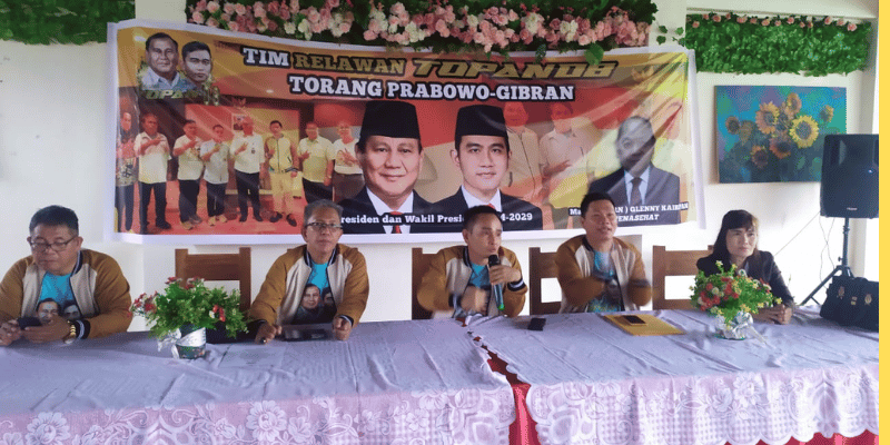 Tim Relawan TOPAN 08 Deklarasi Dukung Prabowo-Gibran