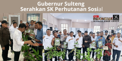 Gubernur Sulteng Serahkan SK Perhutanan Sosial