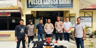 Polsek Langsa Barat Tangkap Pencuri Motor, Satu Pelaku Buron